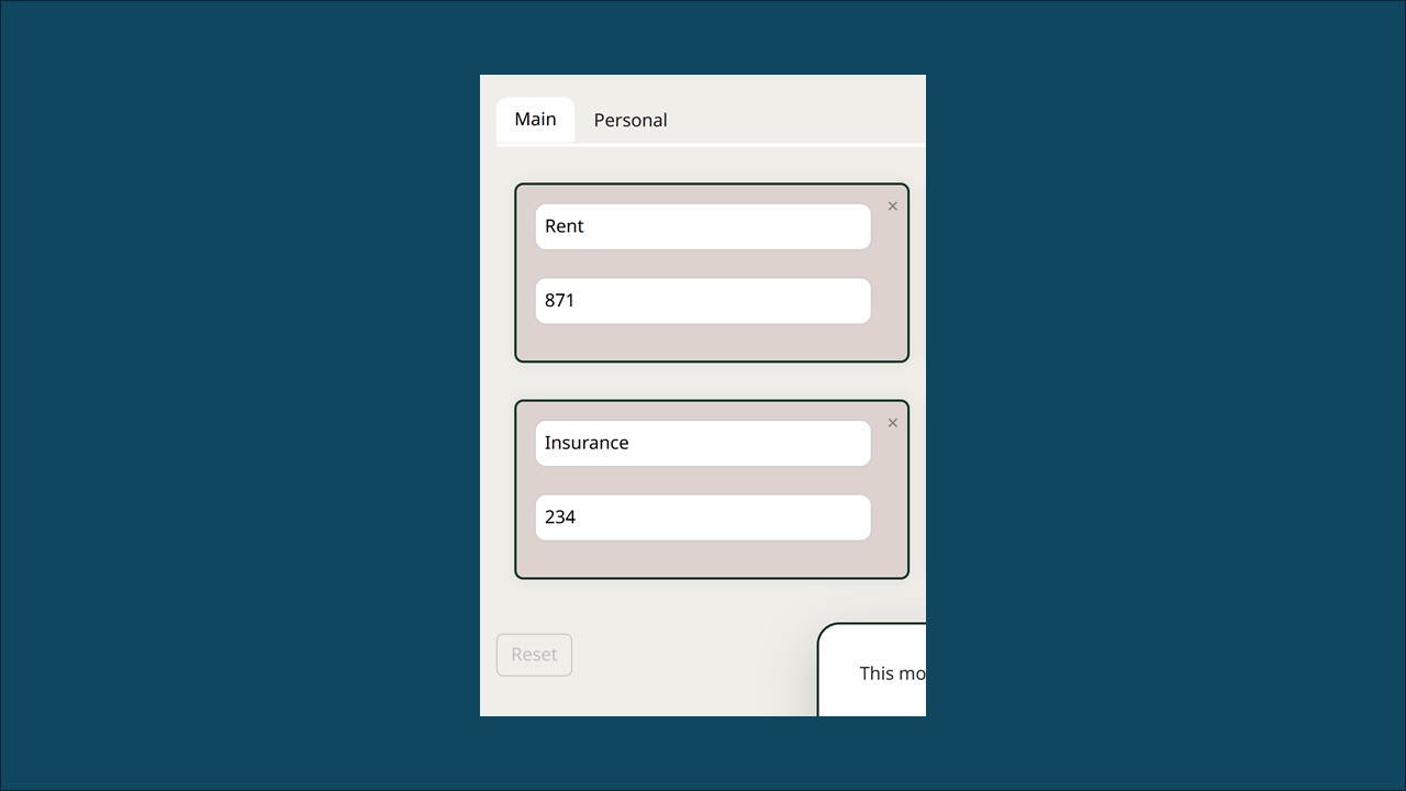 A Screenshot of a UI / web design interface showing a close up of a UI element.